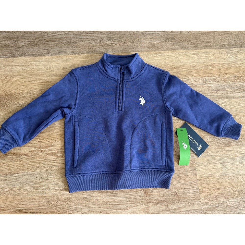Boys fleece quarter zip up xs 4/5